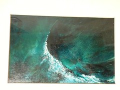 Original oil Painting „Wave I“ by Mary Sissy Donovan 12 1/4″x 16 1/4″
