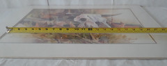 Watercolor on Paper Matted Signed Don Trout Resting Place 28 x 20 in