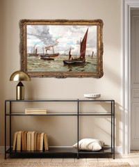 Large 19th Century Shipping Southampton Port William Lionel WYLLIE (1851-1931)