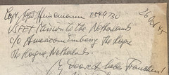 WWII letter US Army Dr. Jewish Surgeon; lost family Holocaust Hague, Neunkirchen