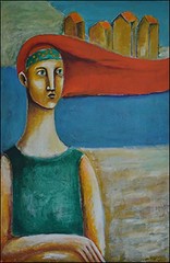 Cuban Art – Blowing in the Wind by Guillermo Estrada Viera 35 x 24