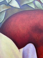 Diego Rivera (Handmade) Oil On Canvas Painting Signed & Stamped 20 X 28 inches