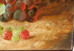 Wm Mason Brown b.1828 Fruit Still Life 10 x 14