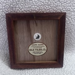 Two Red Hand Painted Parrots On Koa Wood Frame