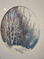 EMEL DONER WATERCOLOR PAINTING BLOOMINGTON NASHVILLE INDIANA BROWN COUNTY FRAME