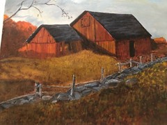 a copy or a variation of „The Red Barn“ by the renowned American artist and auth