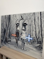 Paco Pomet “TWINS” 2019 Large Canvas Oil Painting Wall Art
