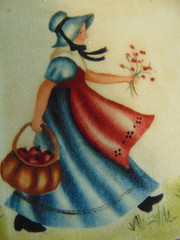 Jean Henry Theorem Painting – Colonial Children LOT OF 3 Unframed 5″x7″ & 5″x4″