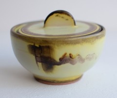Hildegard Delius Neuhaldensleben Lidded Box Bauhaus Hand Painted Ceramic ca 1931