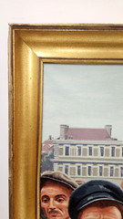 Mort Kunstler „Freedom, Ellis Island“ 1986 Giclee Canvas HUGE 48″x37″ LE# 70/200