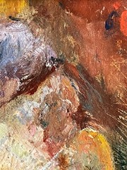 Attr. to KIKOINE (1892-1968) – School of Paris Oil – Selfportrait with Beret