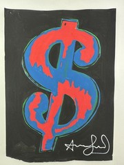 Andy Warhol COA Vintage Painting Drawing Art Original Signed Stamp