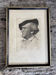Composer Richard Wagner Portrait Sketched By William Peck
