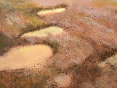 ORIGINAL SIGNED OIL PAINTING RUSTIC FARM TITLED “SPRING RAIN” 20 1/2” X 16 1/2”