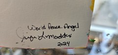 Original Abstract World Peace Angel Painting Soulful Series Whimsical Spiritual
