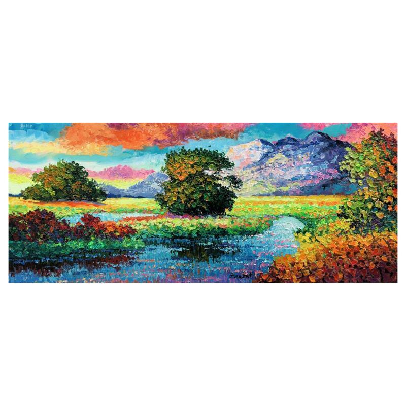 Alexander Antanenka „Riverbend“ Hand Signed Original Painting Canvas COA
