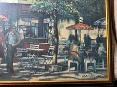 Harry E Buckley 02 „Parisian Scene XXIII“ Oil Painting – Signed And Framed