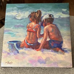 Beach time decor. Lucelle Raad Kids at the Beach