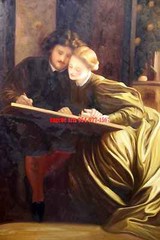 24×36″100% hand painted oil flat,Lord Frederic Leighton,The Painter’s Honeymoon