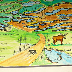 1959 Original MAP – COOK COUNTY MINNESOTA Lakes Adjacent to Canada BILL NEEDHAM