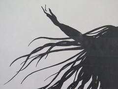 Signed Large Drawing Cristina Bullio Female Portrait Black Hair c5 50×70 cm