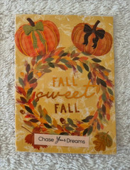 Original ACEO ATC Mixed Media Collage Sweet Fall Harvest Miniature Small Art