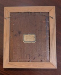 Antique French 1860s Oil on Wood Panel ~Les Precon de Crochet~ E. Accard