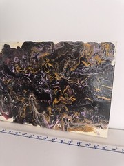 Vibrant Abstract Acrylic Pour Painting – Modern Wall Art – Resin Coated