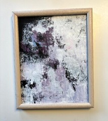 Original Abstract Framed acrylic Painting Contemporary Fine Art 11 x 14 OOAK