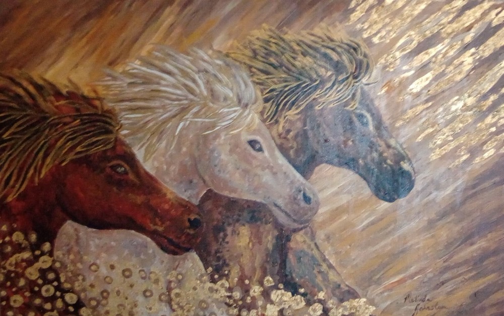 „Majestic Champions“ 24″x36″ x1.5 acrylic painting