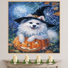 Autumn American Eskimo Wall Art Dog Seasonal Fall Dog Lover Gifts for Women