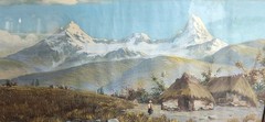 Antique Painting 20-1/4 x x 12- 1/4 inches, Early 19 century of Napali