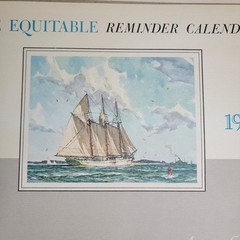 1957 Reproduction Watercolors by Gordan Grant „The Equitable Reminder Calendar“