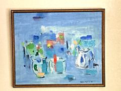 Vintage Fine Art Painting – Original Abstract Painting – Rare Reuben Fogelson