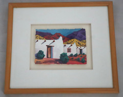 Todd Abbott Winters watercolor painting „Mesa del tres adobes“ 1994