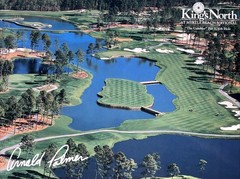 King’s North At Myrtle Beach National ARNOLD PALMER 18th Hole Golf Print Matted