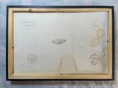 PABLO PICASSO drawing framed on sealed and signed wood
