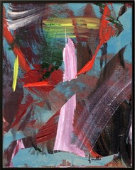 FINELLI ORIGINAL Acrylic Painting High Art Modern Collectible 11×14 COA G9Bb