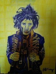 Jimi Hendrix the Legend 18 x 24 Painting Acrylic on Canvas by Jeff Ewing