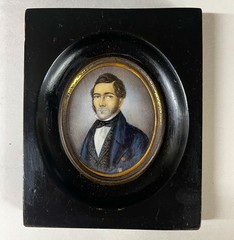 Portrait miniature Painting of a gentleman 19th Century