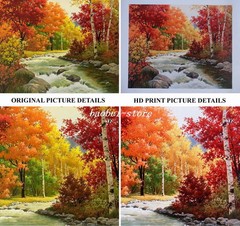 Bowling Alley Oil painting Giclee Art Printed on canvas L3860