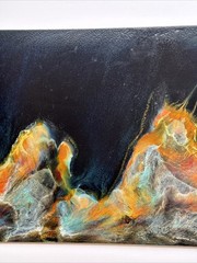 Leonardo Nierman Painting Abstract Large Space Landscape Famous Listed Mexico