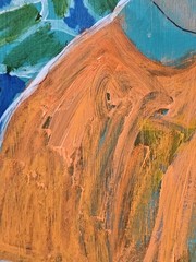 24×18 Original Painting OOAK Abstract Woman Figure Portrait Figurative Art