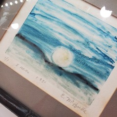 Emilie McBride Set Watercolor Original 1981 Paintings Bamboo Frames Professional