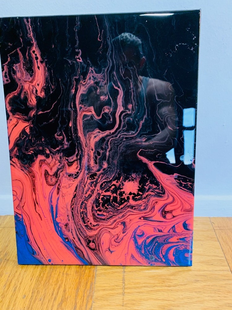 Abstract Fire Painting – Resin Sealed ClearCoat – 11 x 14 Inches – Original