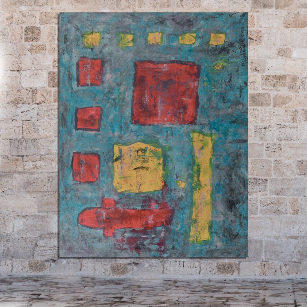 Mark Little original￼ canvas￼￼￼ Painting 81” X 62” XL (6ft. 9in)Abstract modern