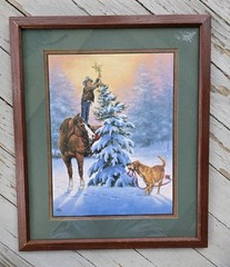 Framed Print “Upon The Highest Bough” By Jack Sorenson Cowboy Christmas Themed