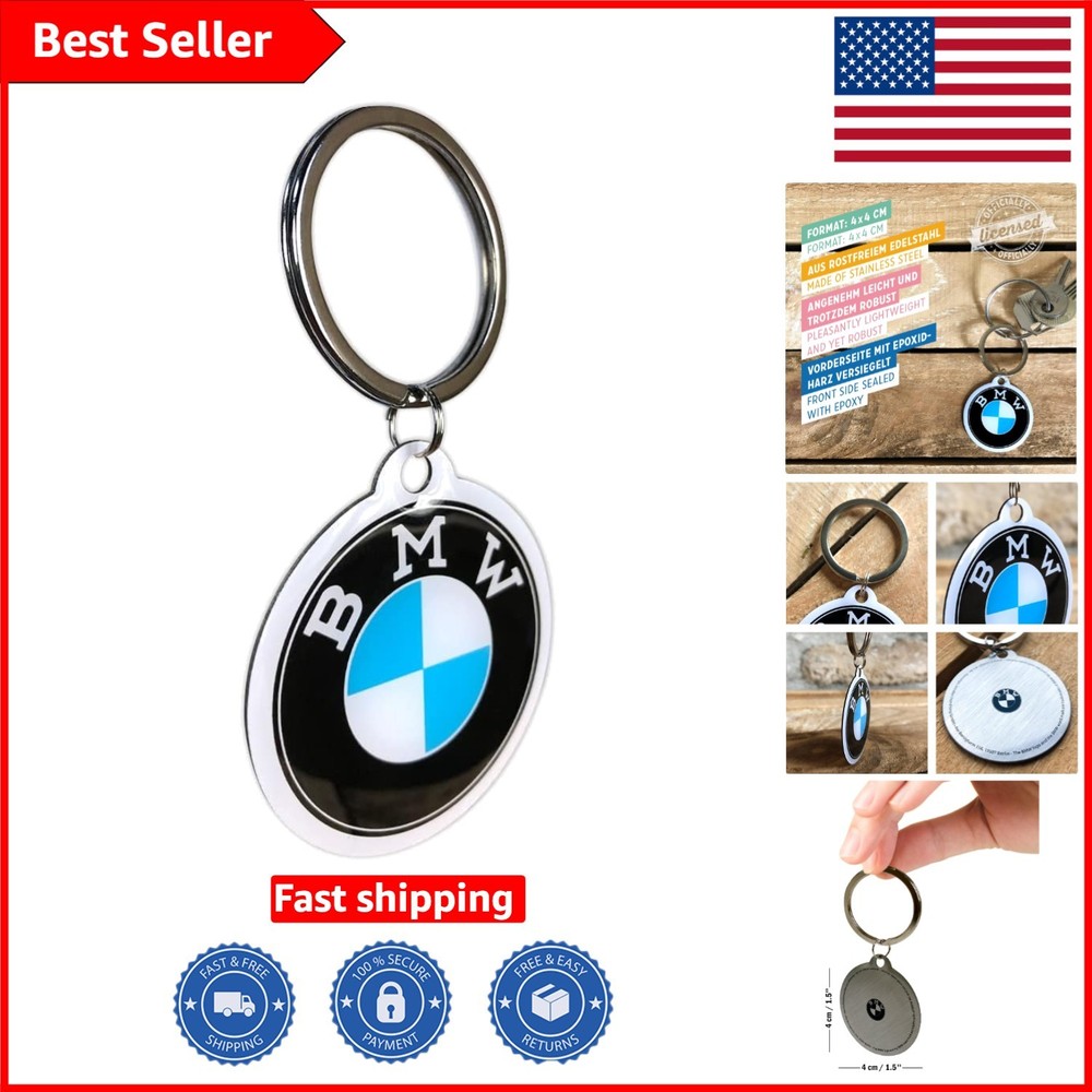 BMW Vintage Keyring – Compact 4cm Retro Keychain, Perfect for Daily Use