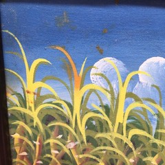 2 Framed Original Signed Paintings of Haiti Island Sugarcane Harvest (see note)