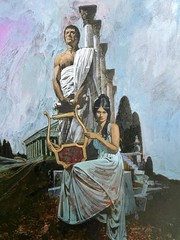DAVID J. BLOSSOM (1927-1995) Illustration Art Book Cover original painting 1974